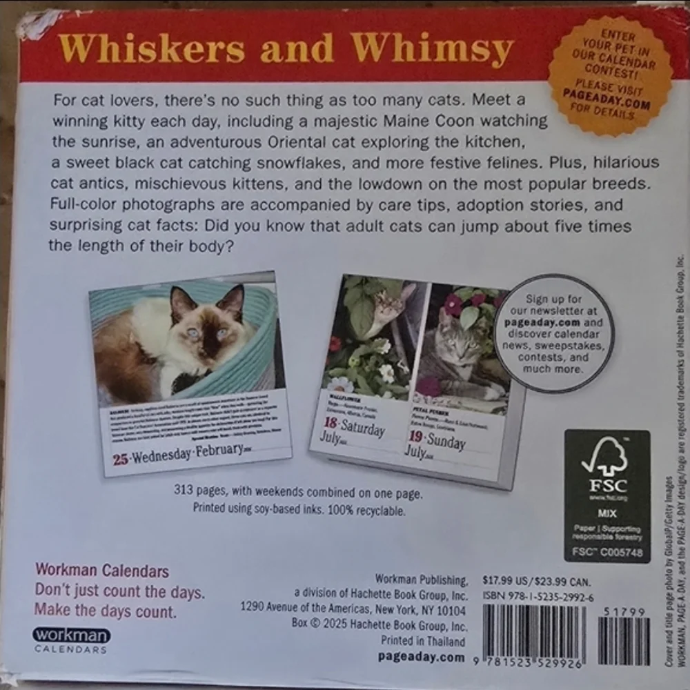365 Cats Page-A-Day Calendar